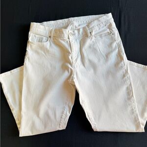 LOFT Women’s Modern kick crop White Jeans